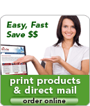 Order direct mail and print products online